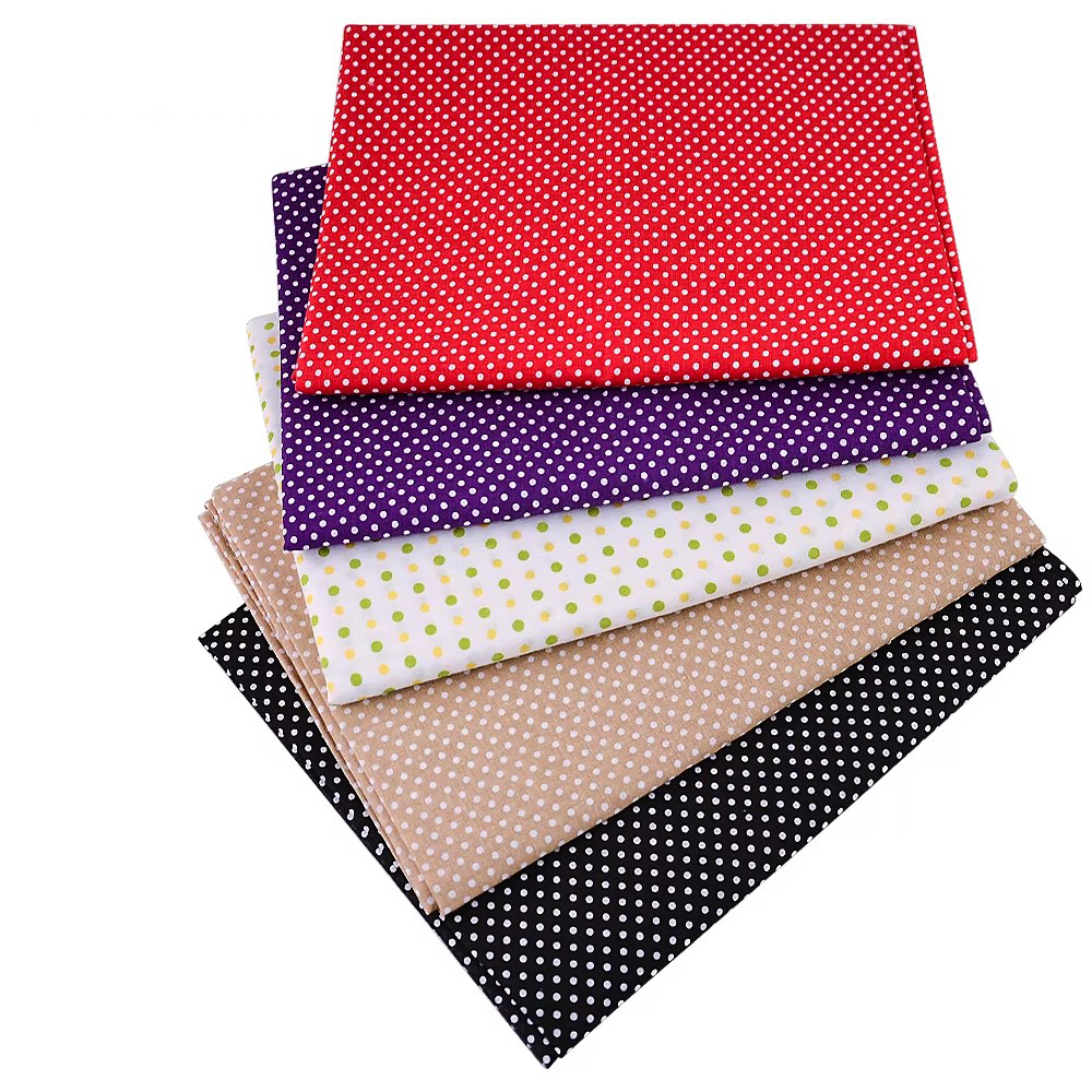 Home Decor Scrap - 50X150CM White Orange Polka Dot Printed