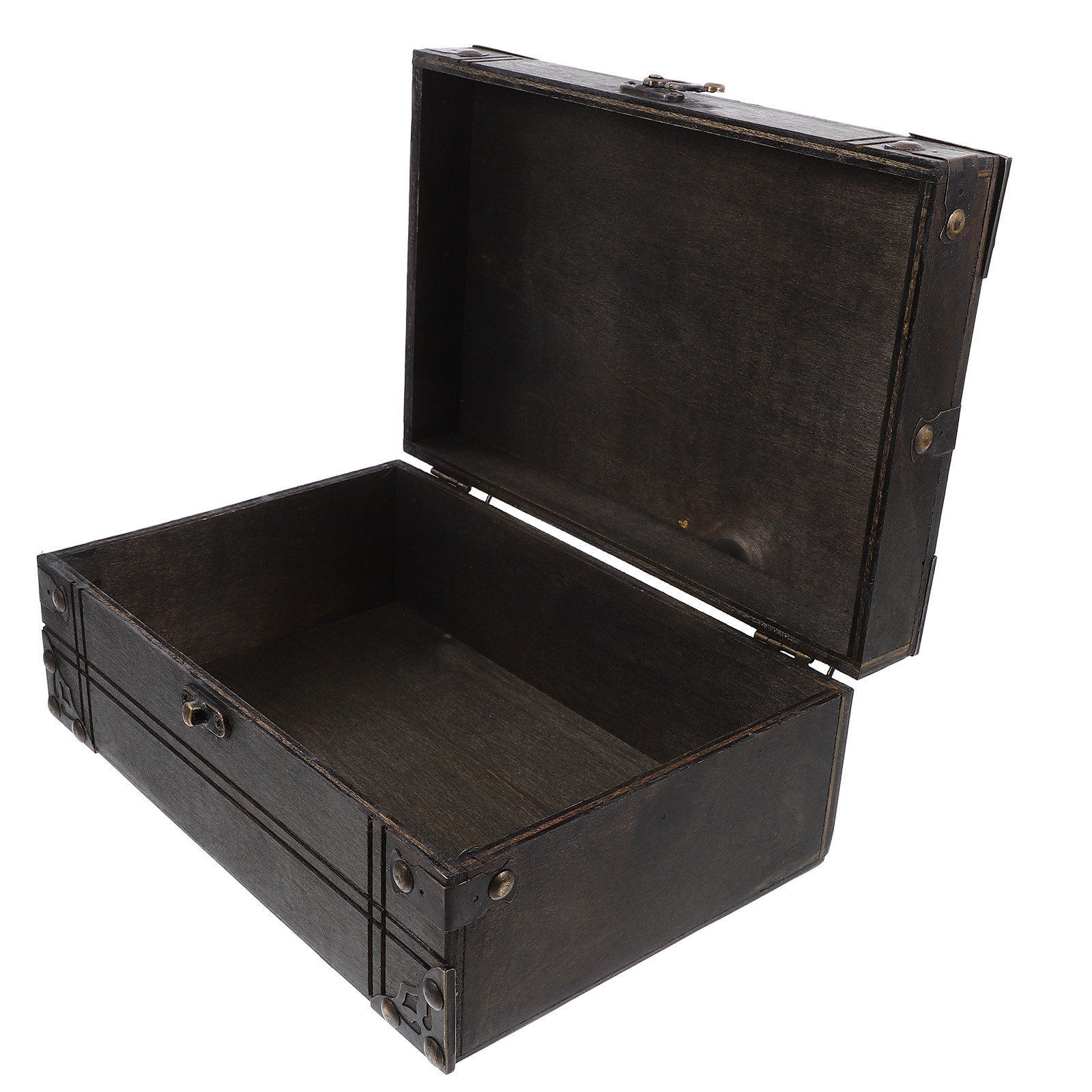 Home Decor Retro - Vintage Wooden Treasure Box Retro Trinket
