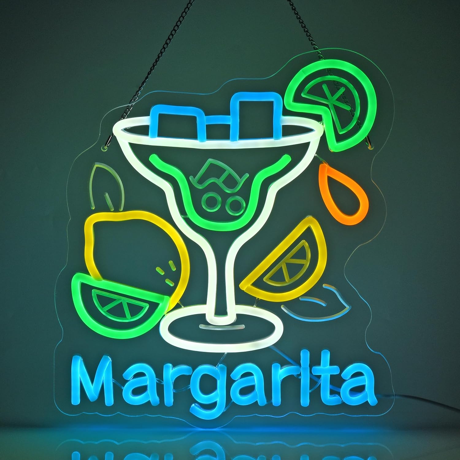 Home Decor Lighting - Margarita Neon Sign Wall Art Decoration