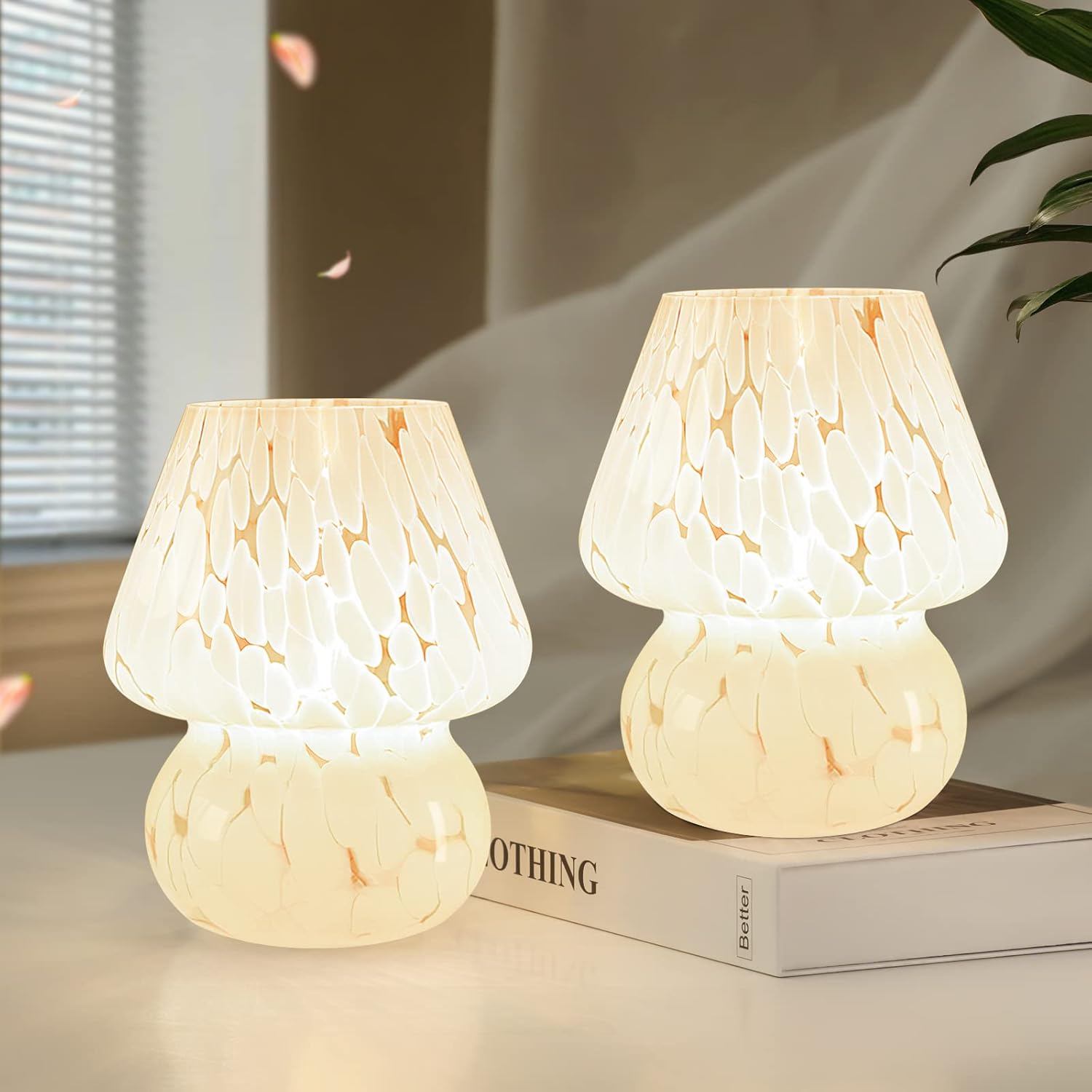 Home Decor Living - Cute Mushroom Lamp Set of 2,
