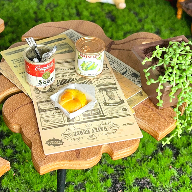 Home Decor Scrap - 5Pcs Dollhouse Miniature Kraft Paper Newspaper