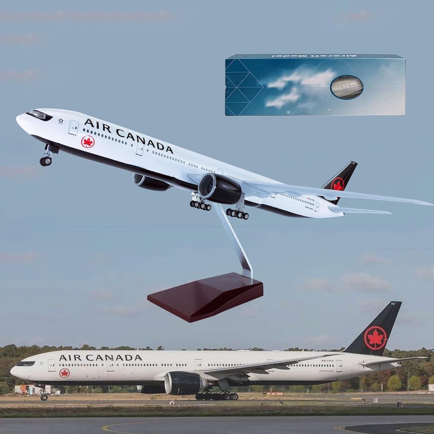Home Decor Canada - Scale Aircraft 47cm Canada Airlines B777