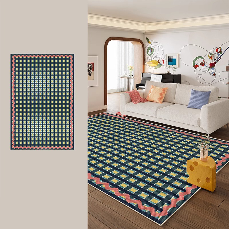Home Decor Ig - Modern Minimalist Chessboard Lattice Living Room