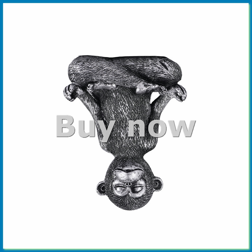 Home Decor Living - Meditating Monkey Statue Resin Yoga Buddha