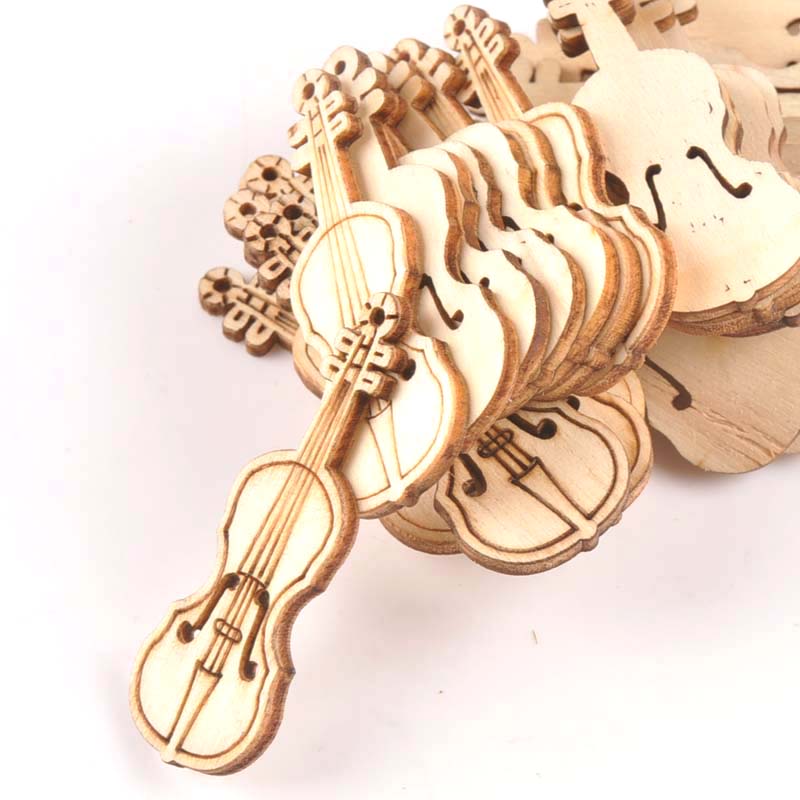 15Pcs 55x20mm Natrual Violin W - đánh giá và giá Home Decor Scrap