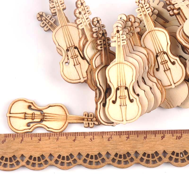 15Pcs 55x20mm Natrual Violin W - đánh giá và giá Home Decor Scrap