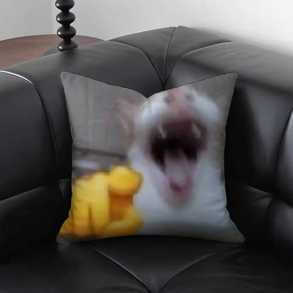Funny Cat M-Meme Pillow Cover  - đánh giá và giá Home Decor Emoji