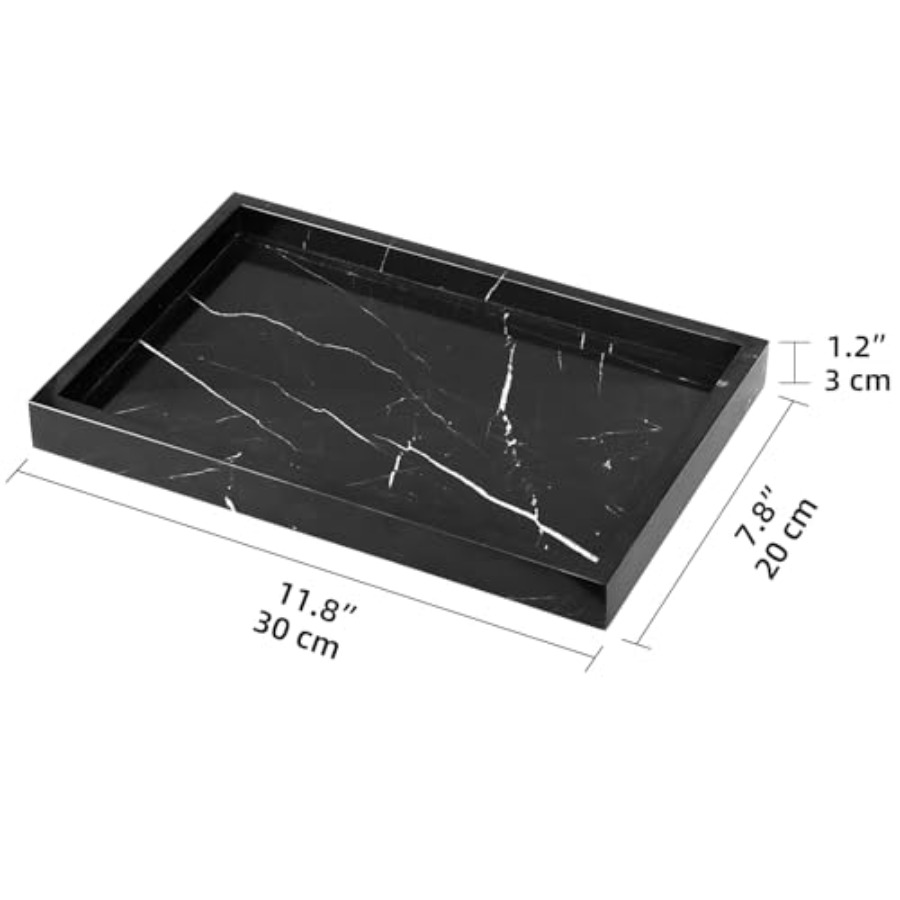 Marble Bathroom Vanity Tray, N - đánh giá và giá Home Decoration