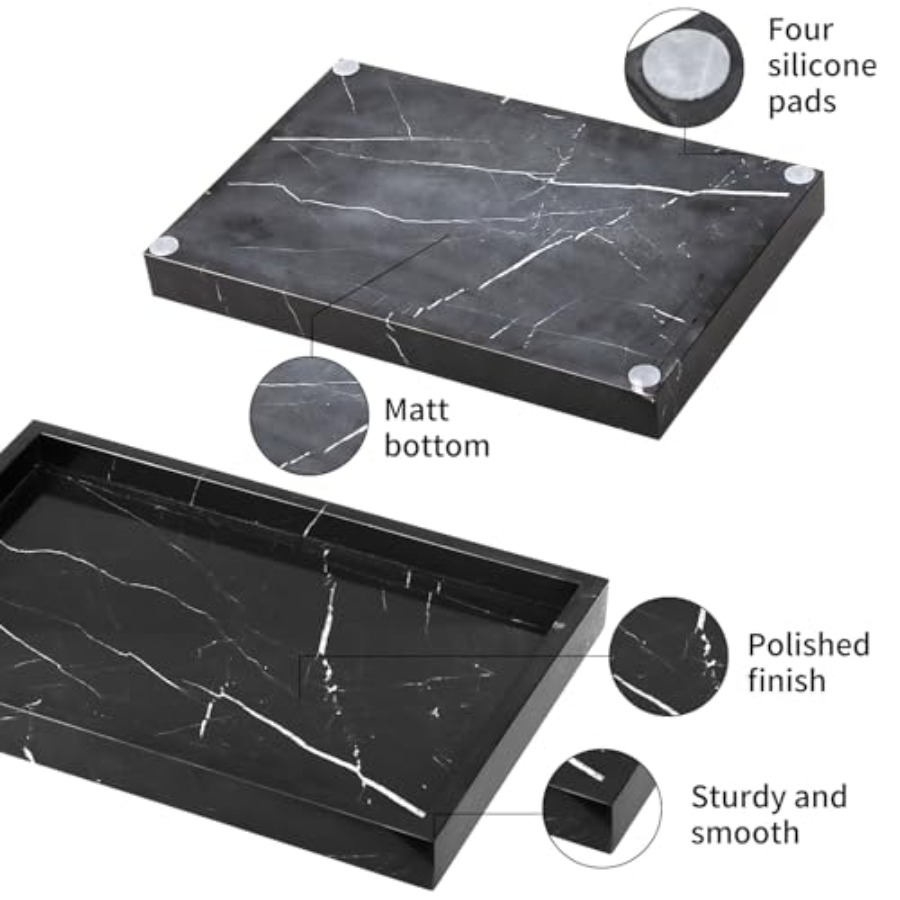 Marble Bathroom Vanity Tray, N - đánh giá và giá Home Decoration