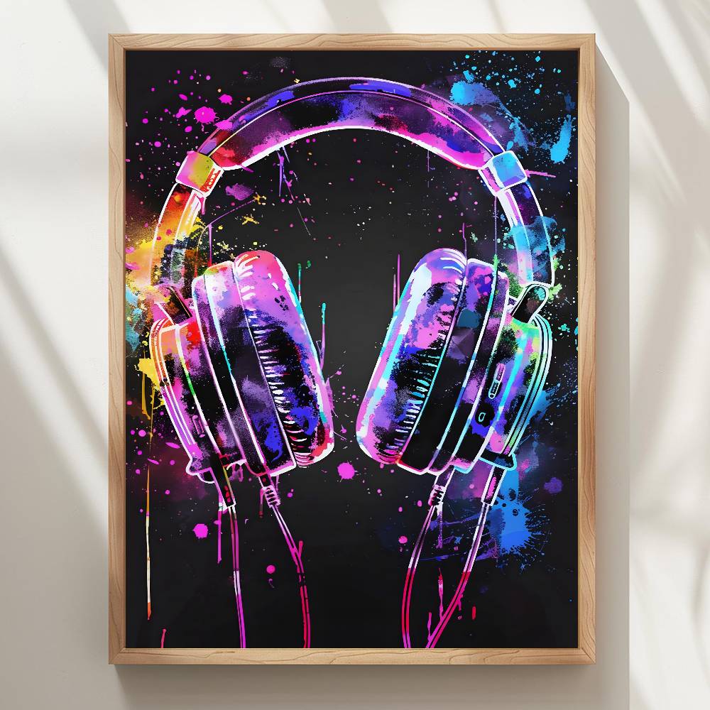 Watercolor Neon Video Game X-X - đánh giá và giá Home Decor Xbox Games