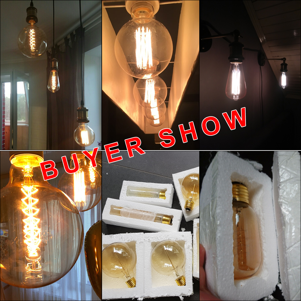 E27 Retro Edison Bulb 220V 40W - đánh giá và giá Home Decor Living