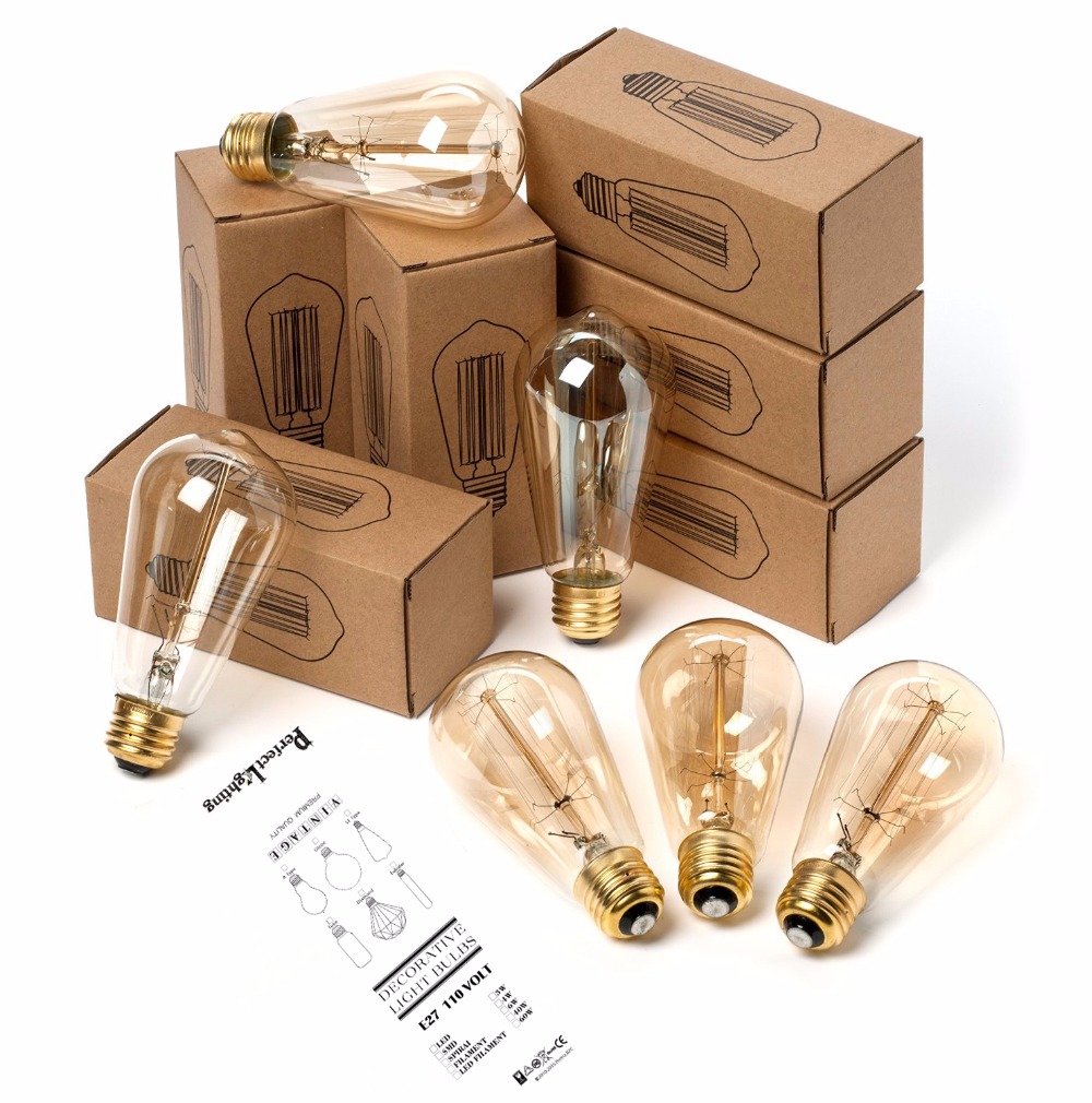 E27 Retro Edison Bulb 220V 40W - đánh giá và giá Home Decor Living