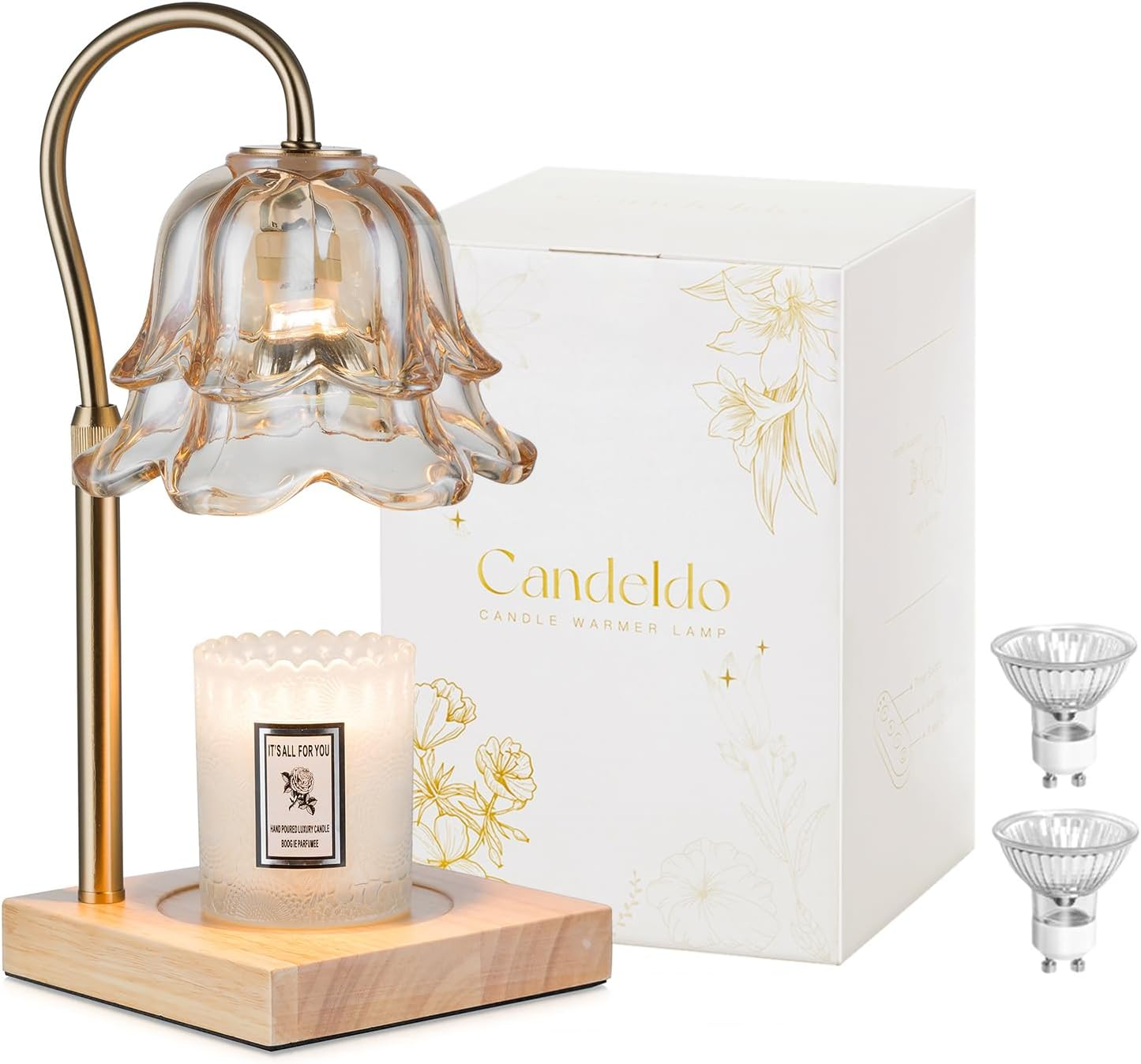 Candle Warmer Lamp with Timer: - đánh giá và giá Home Decor Gold