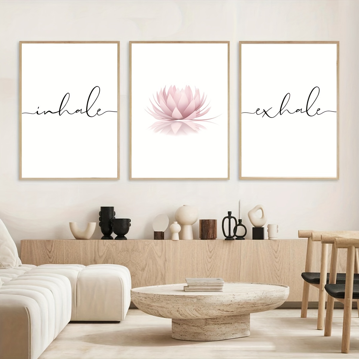 3pcs/set Inhale Exhale Zen Abs - đánh giá và giá Home Decor Zen