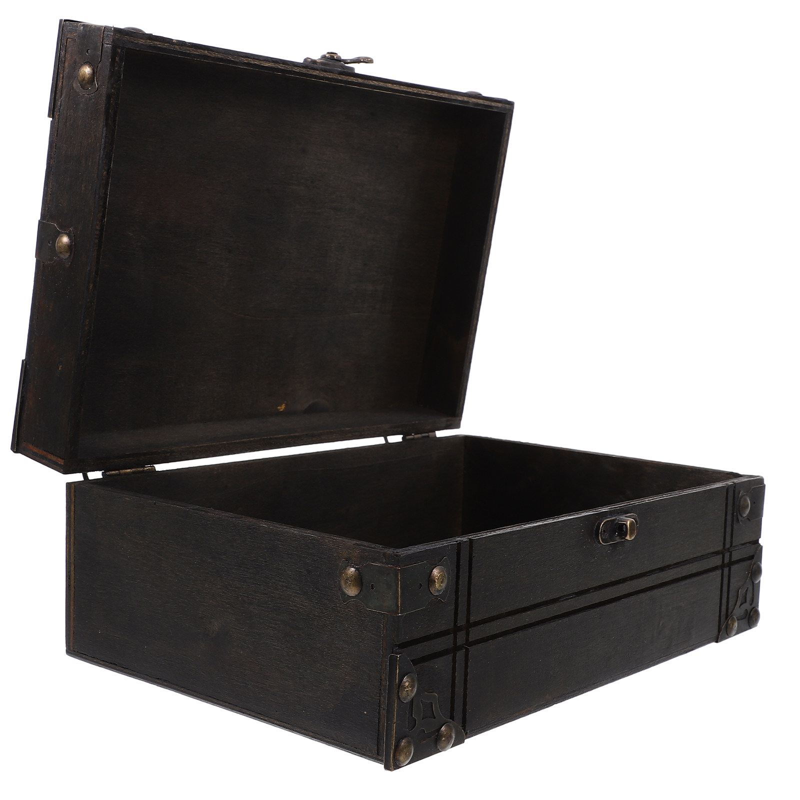 Vintage Wooden Treasure Box Re - đánh giá và giá Home Decor Retro