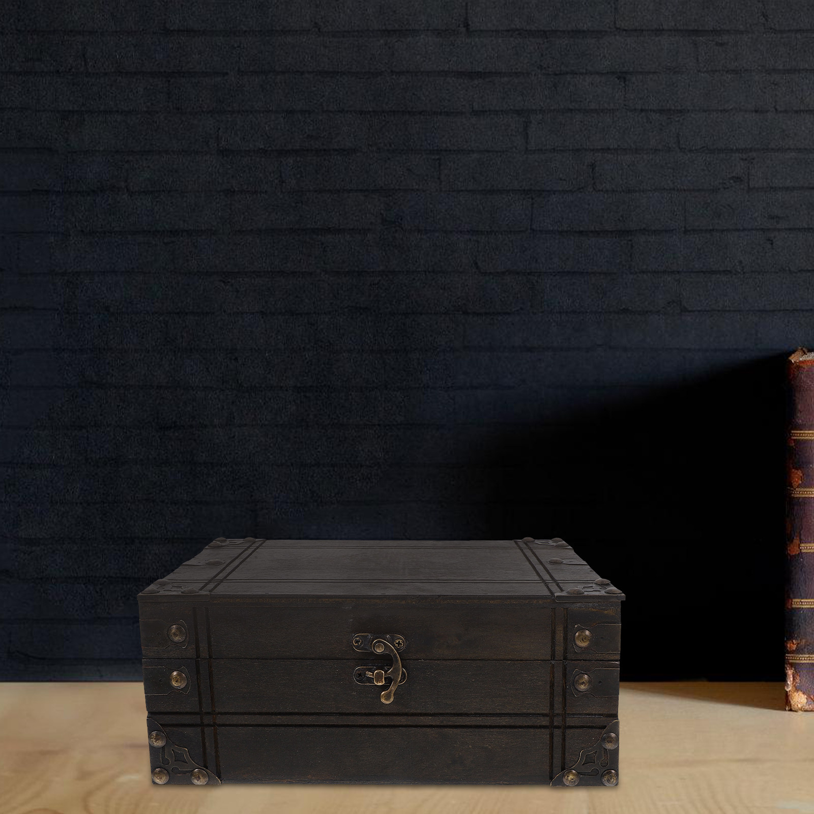 Vintage Wooden Treasure Box Re - đánh giá và giá Home Decor Retro