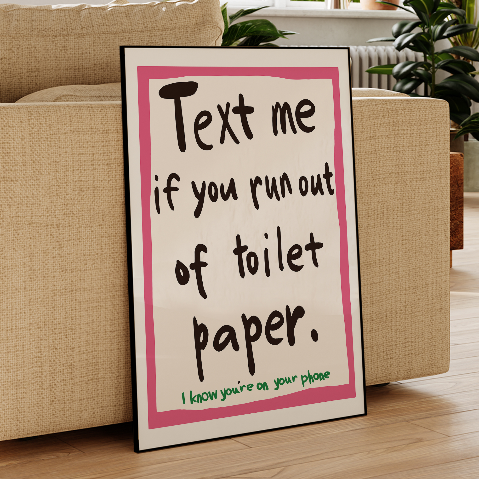 Modern Text Me If You Run Out  - đánh giá và giá Home Decor Scrap