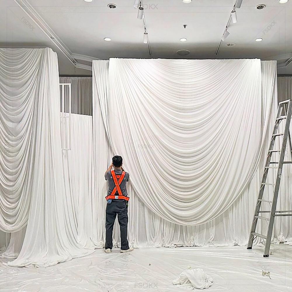 FSDKX Cheap White Ice Silk Clo - đánh giá và giá Home Decor Curtains