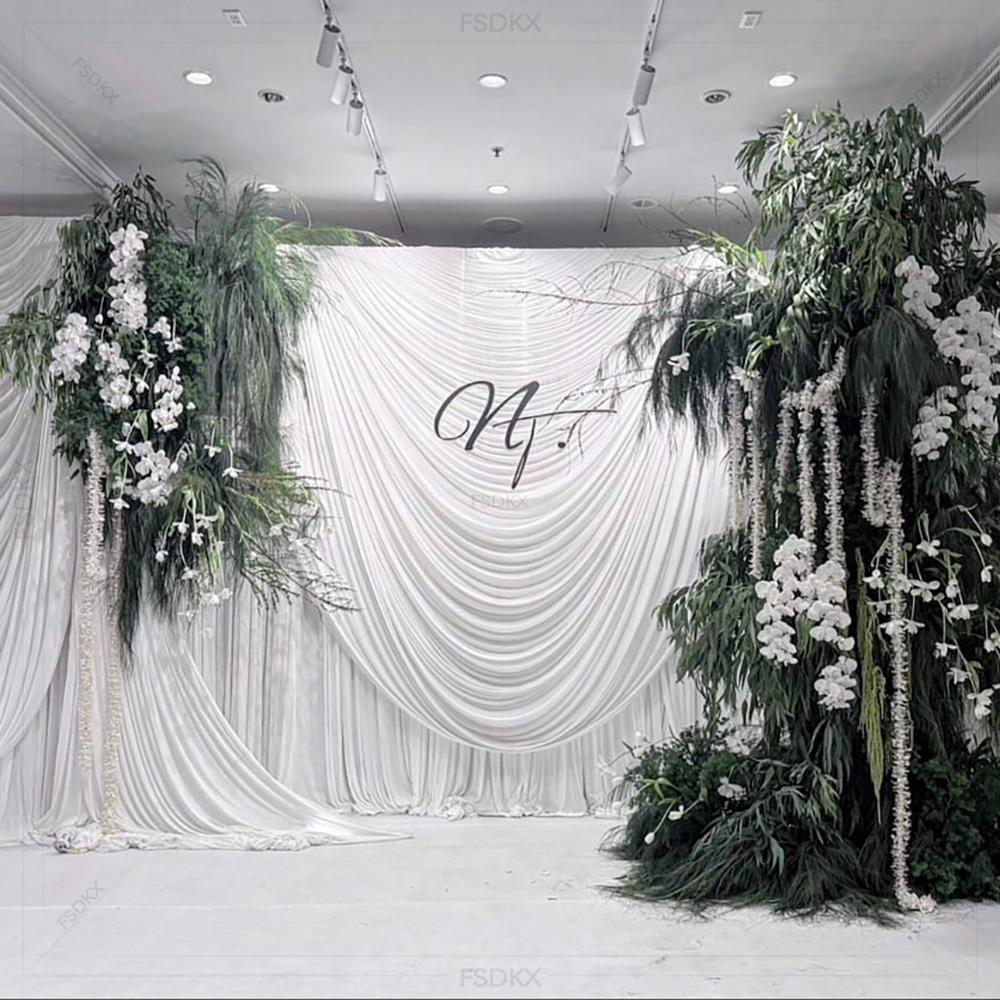 FSDKX Cheap White Ice Silk Clo - đánh giá và giá Home Decor Curtains