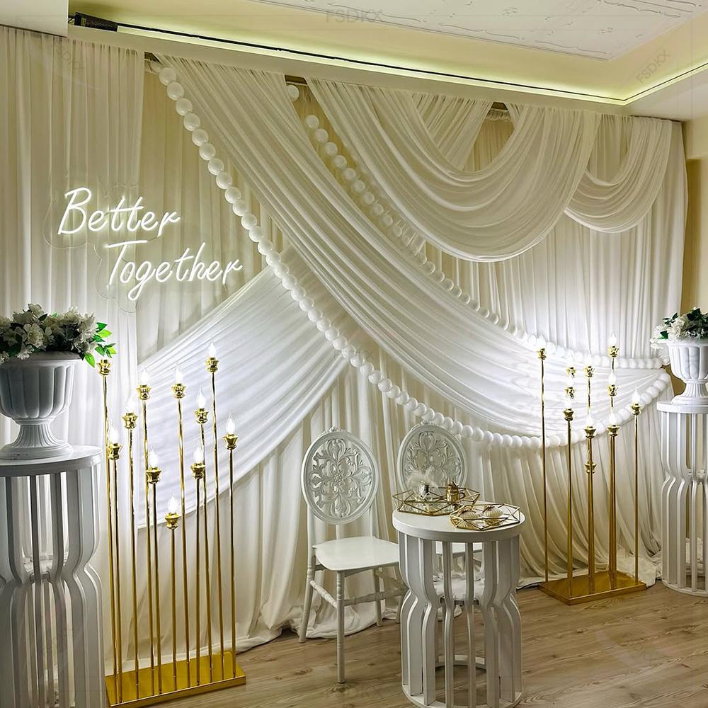 FSDKX Cheap White Ice Silk Clo - đánh giá và giá Home Decor Curtains