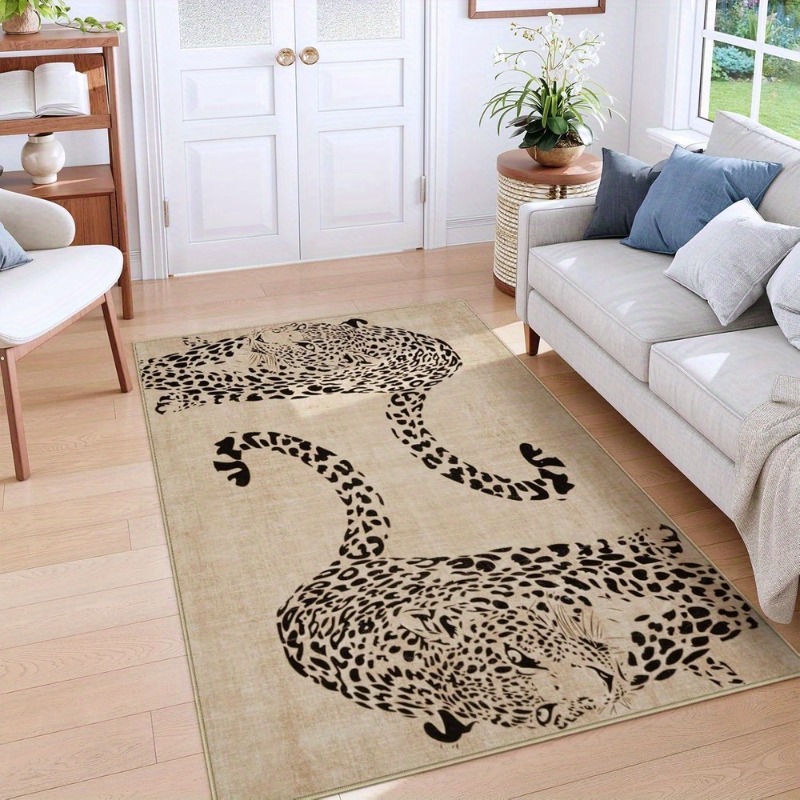 Carpet for Living Room Leopard - đánh giá và giá Home Decor Ig