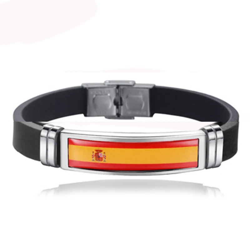 Spain Flag Leather Bracelet Fr - đánh giá và giá Home Decor Canada