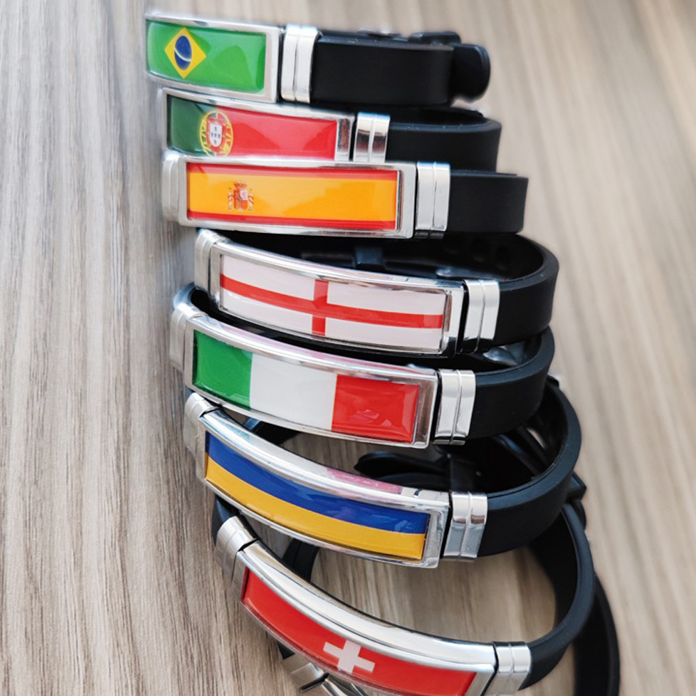 Spain Flag Leather Bracelet Fr - đánh giá và giá Home Decor Canada