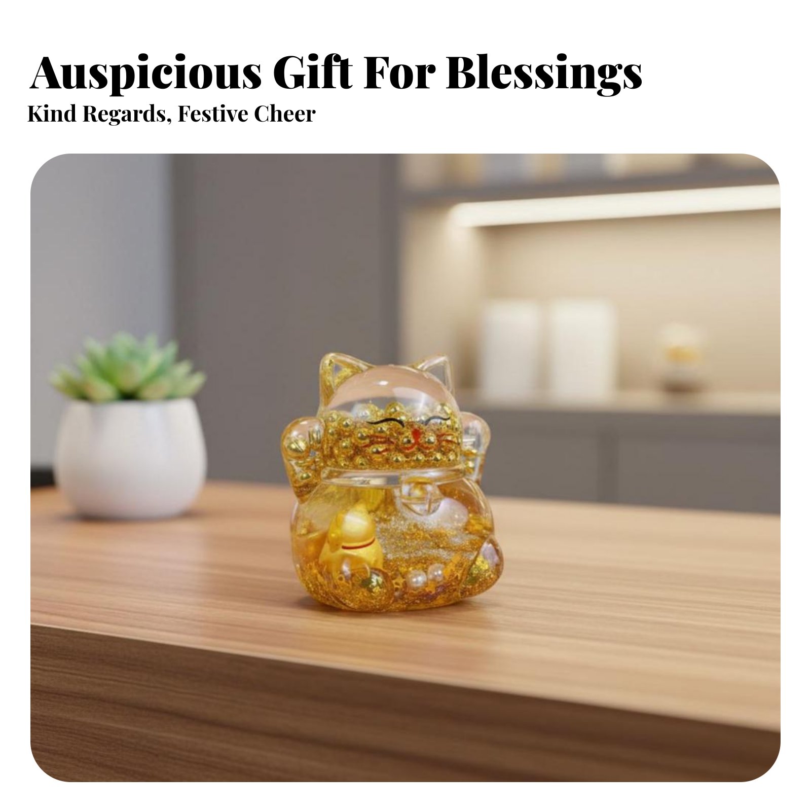 Fortune Cat Decoration, Flashi - đánh giá và giá Home Decor Gold