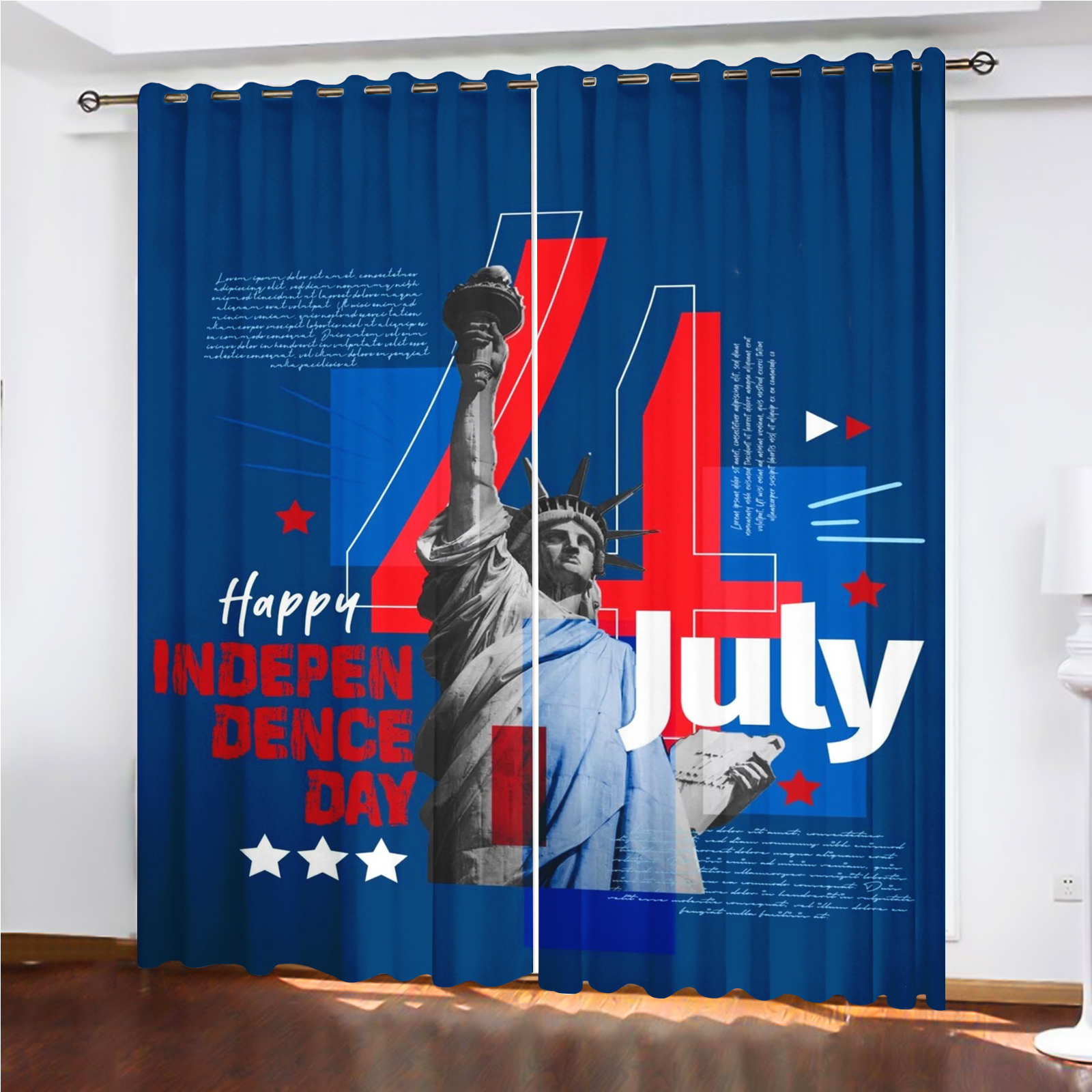 America 250th Anniversary Curt - đánh giá và giá Home Decor Curtains