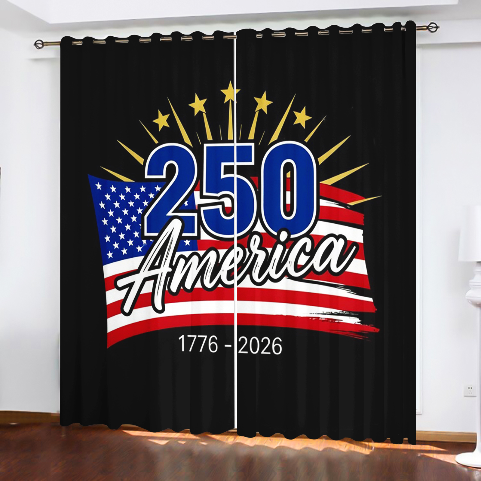 America 250th Anniversary Curt - đánh giá và giá Home Decor Curtains