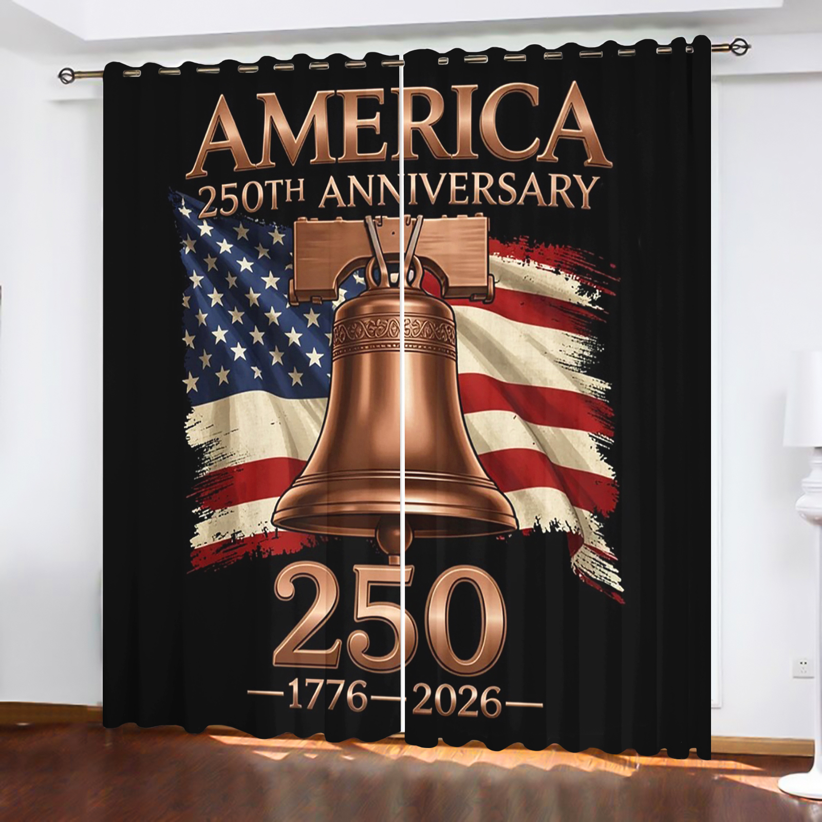 America 250th Anniversary Curt - đánh giá và giá Home Decor Curtains