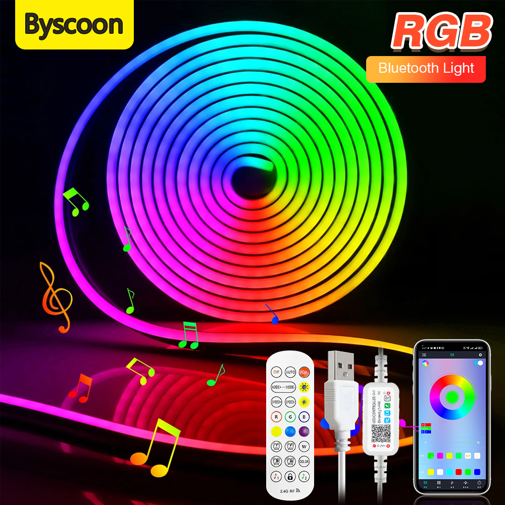 RGB 5V USB Neon Strip Light Wa - đánh giá và giá Home Decor App Free