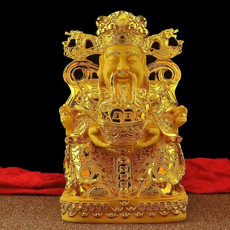 Feng Shui Gold God of Wealth L - đánh giá và giá Home Decor Gold