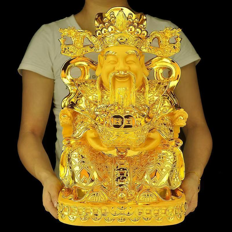 Feng Shui Gold God of Wealth L - đánh giá và giá Home Decor Gold