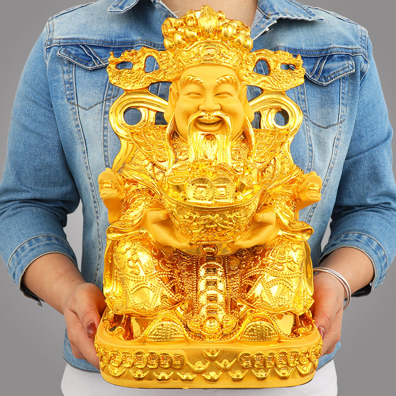 Feng Shui Gold God of Wealth L - đánh giá và giá Home Decor Gold