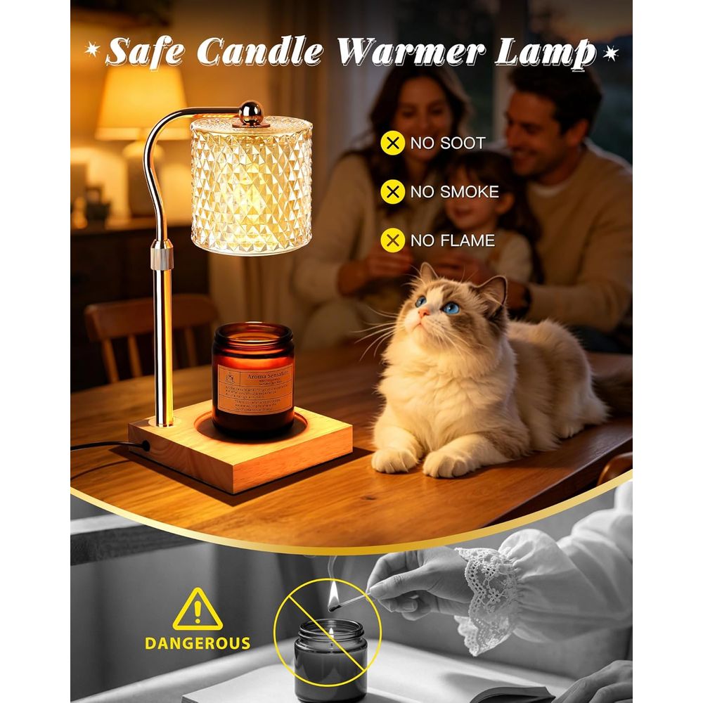 Adjustable Height Candle Warme - đánh giá và giá Home Decor Gold
