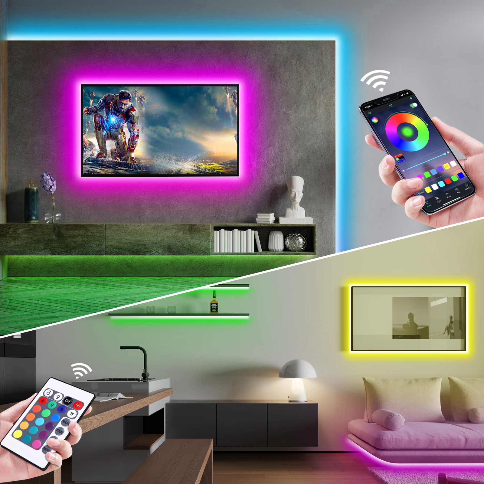 5V USB RGB Neon LED Strip Ligh - đánh giá và giá Home Decor App Free