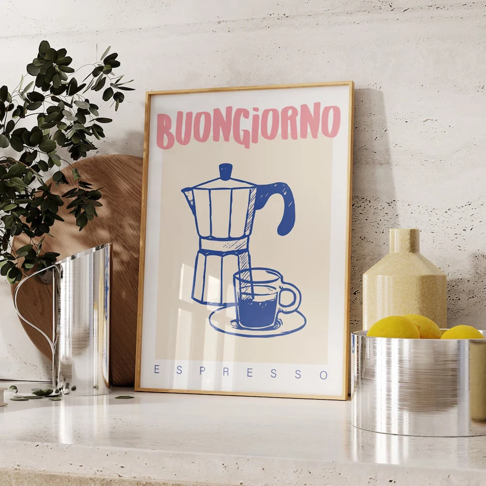 Modern Coffee Espresso Wall Ar - đánh giá và giá Home Decor Retro