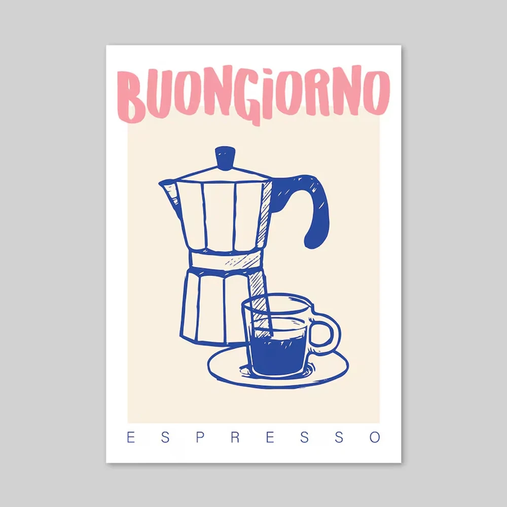 Modern Coffee Espresso Wall Ar - đánh giá và giá Home Decor Retro