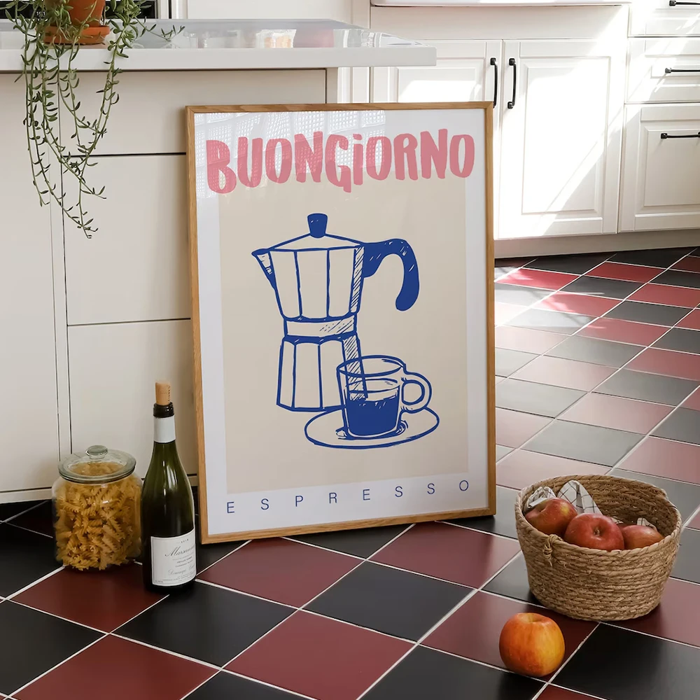 Modern Coffee Espresso Wall Ar - đánh giá và giá Home Decor Retro