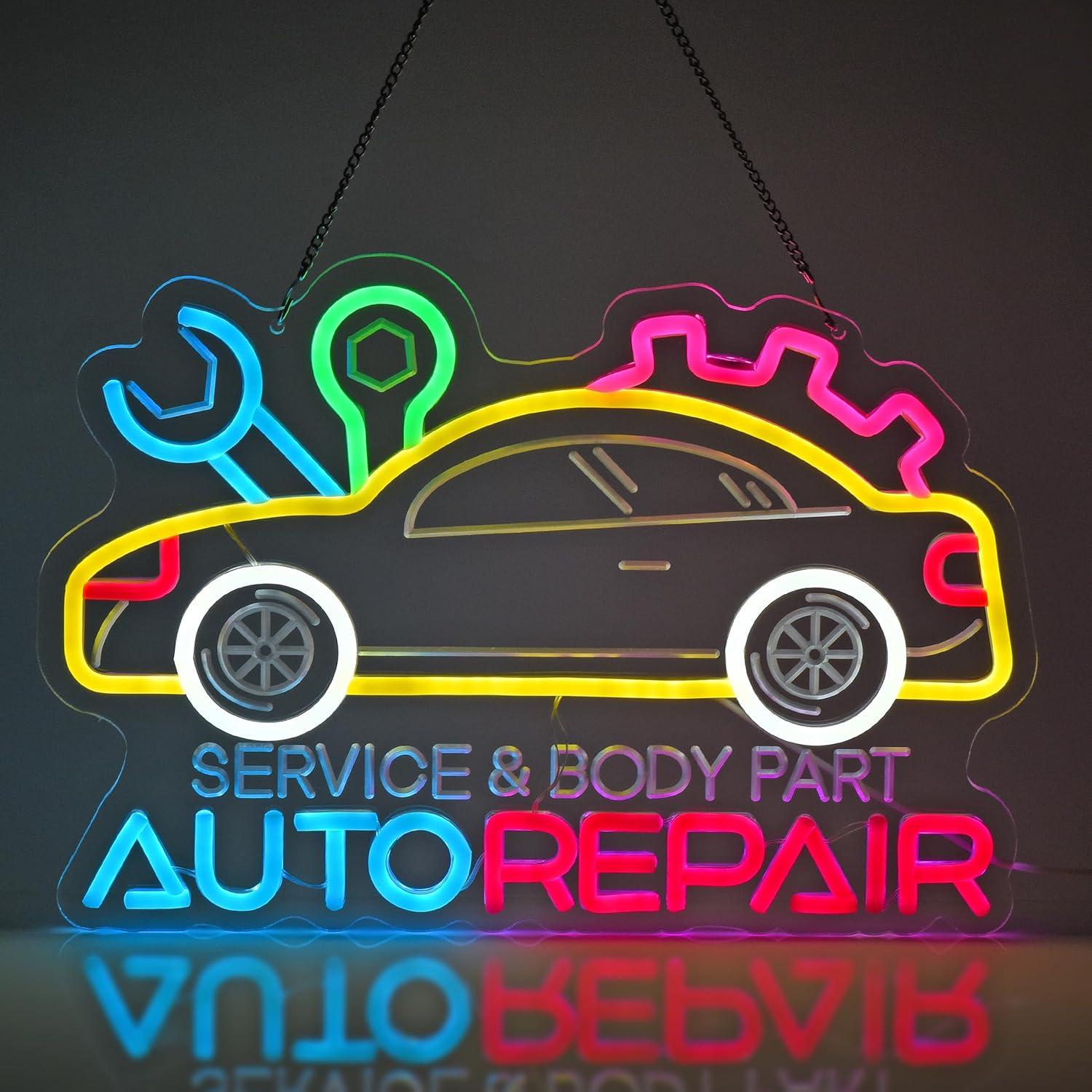 Auto Repair Neon Sign Neon Lig - đánh giá và giá Home Decor Lighting