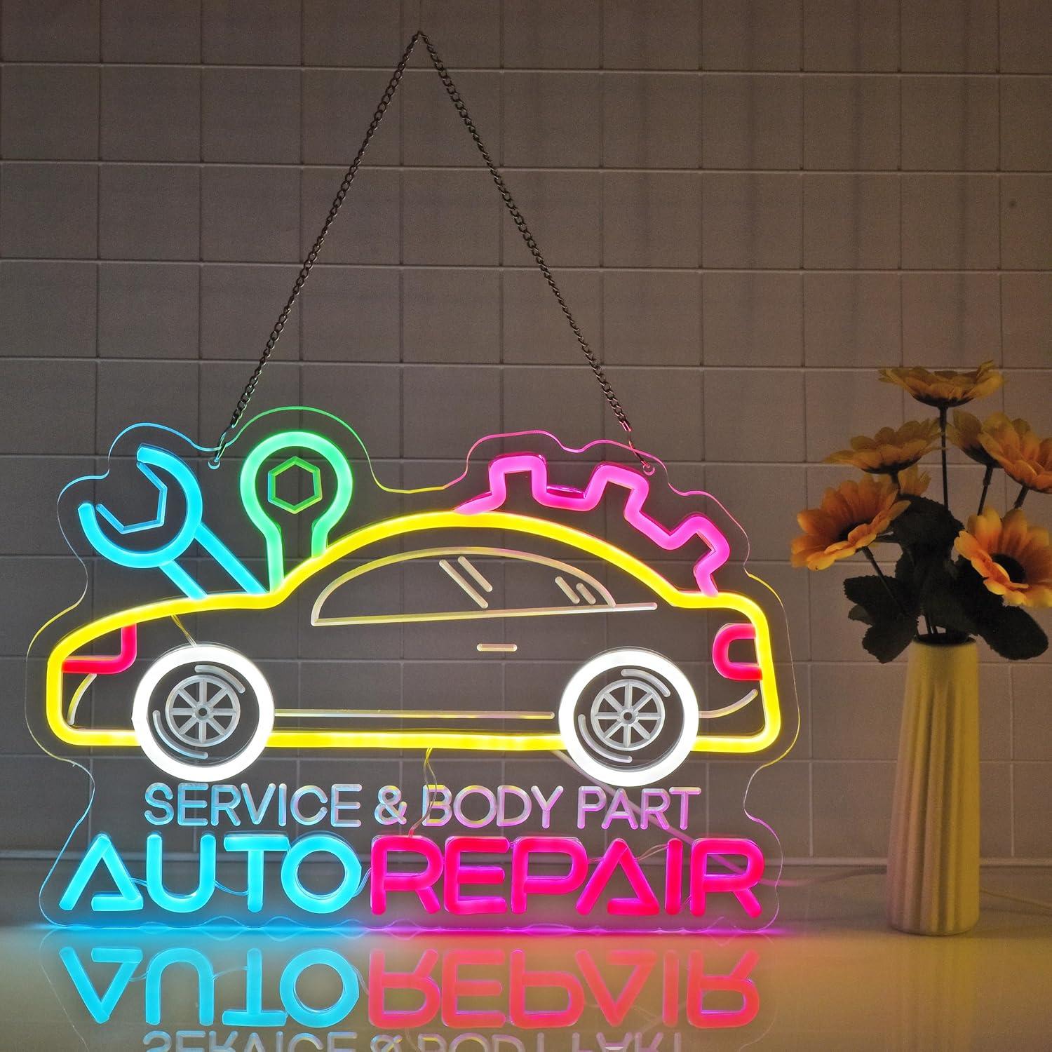 Auto Repair Neon Sign Neon Lig - đánh giá và giá Home Decor Lighting