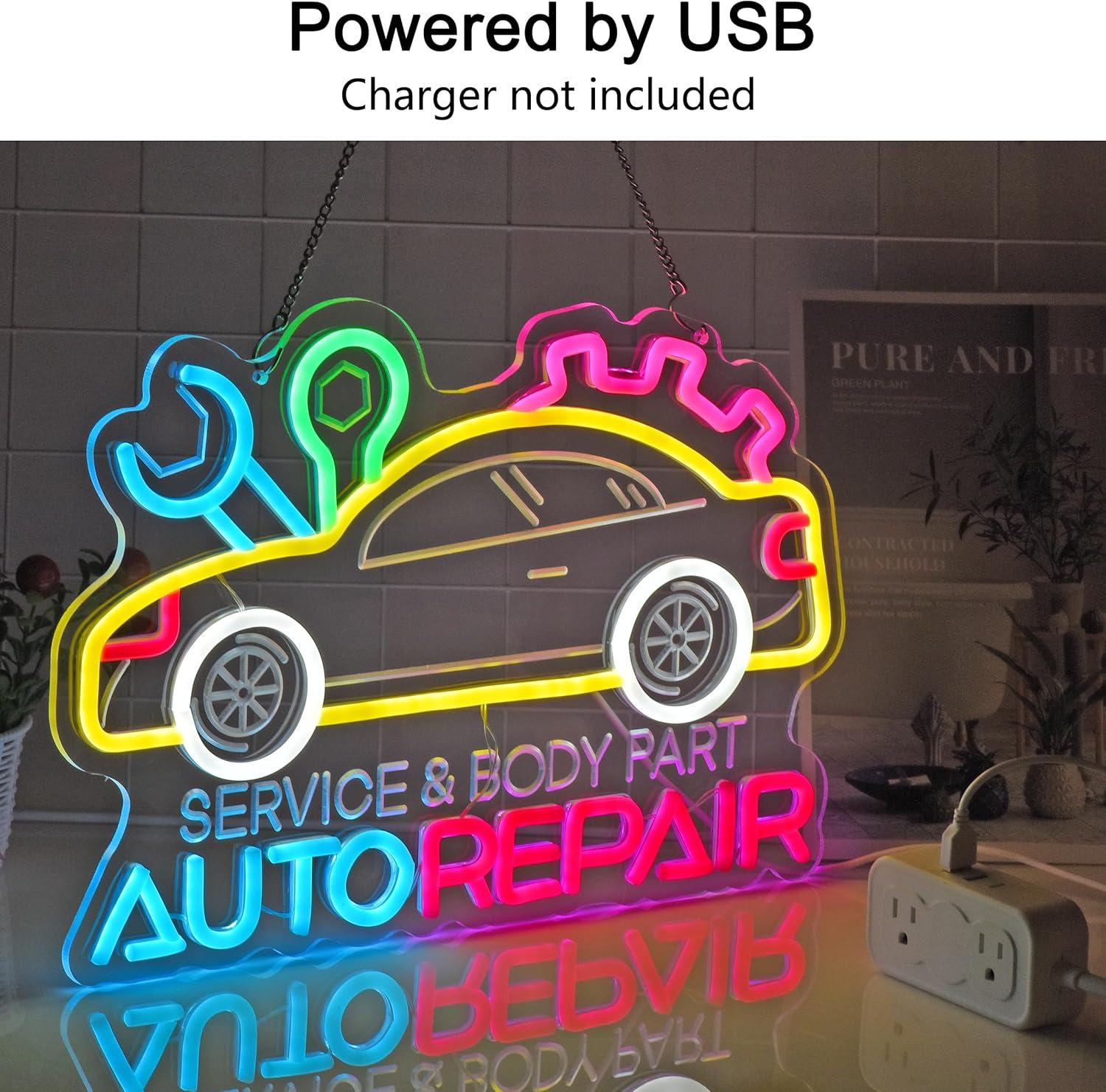 Auto Repair Neon Sign Neon Lig - đánh giá và giá Home Decor Lighting