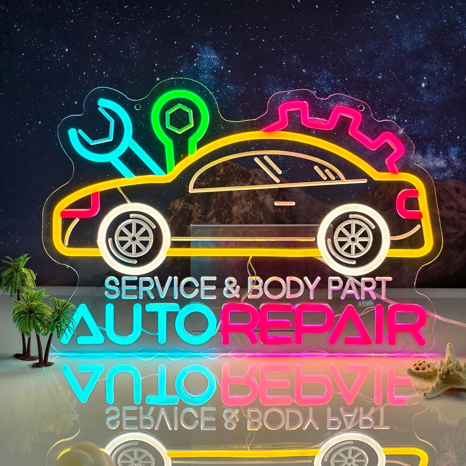 Auto Repair Neon Sign Neon Lig - đánh giá và giá Home Decor Lighting