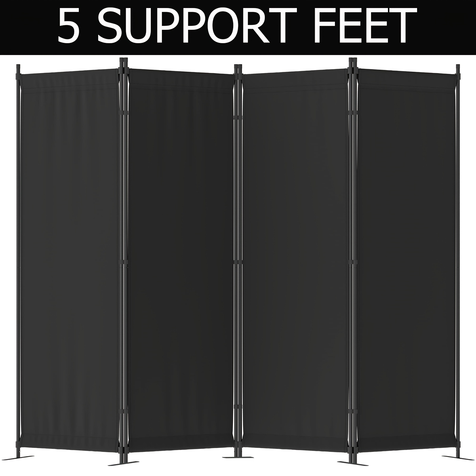 4-Panel Modern Black Privacy S - đánh giá và giá Room Divider Screen