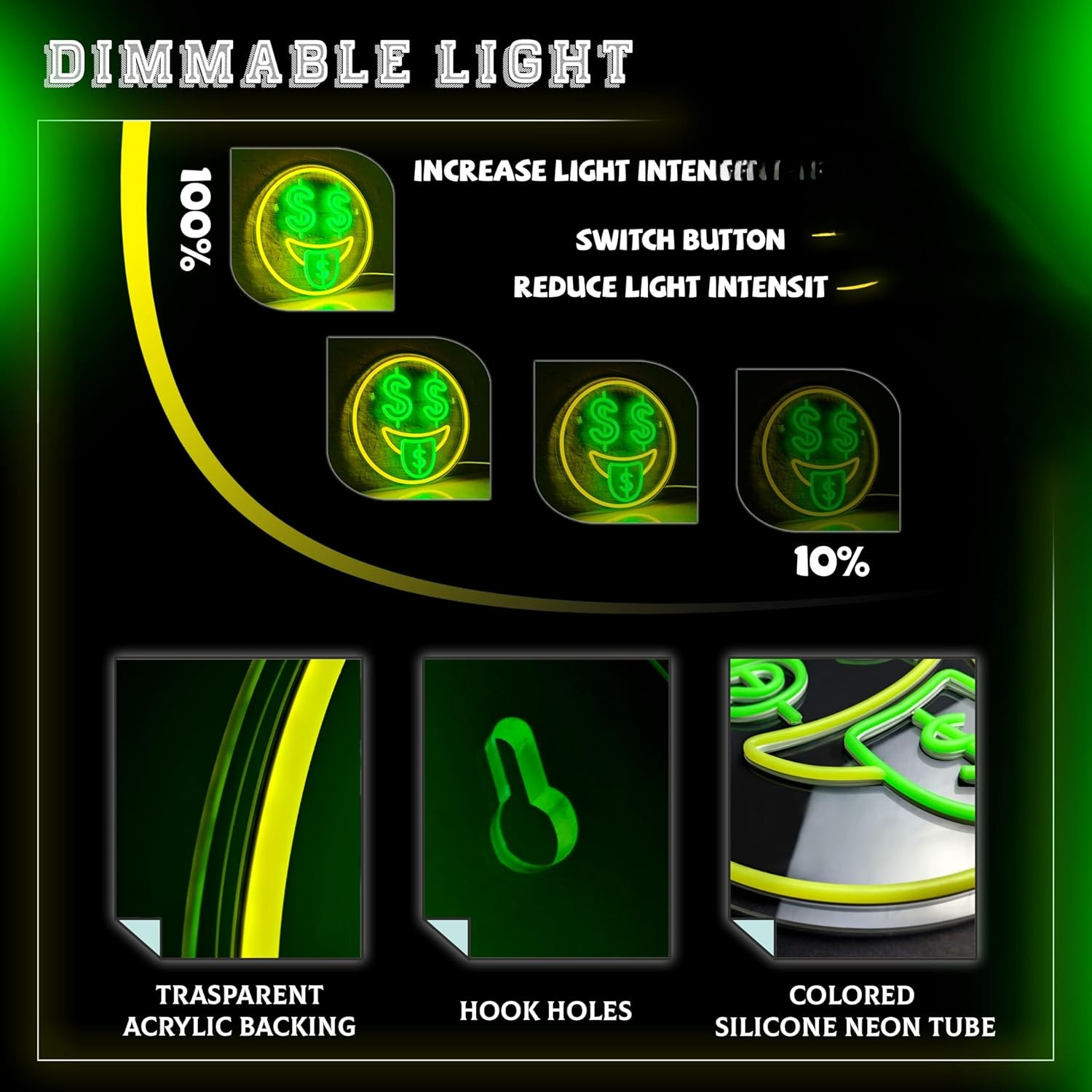 Money Neon Sign LED Night Ligh - đánh giá và giá Home Decor Emoji