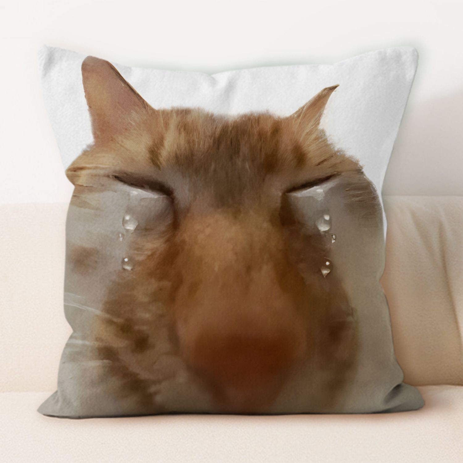 Cute Cat Emoji Print Pillow Mu - đánh giá và giá Home Decor Emoji