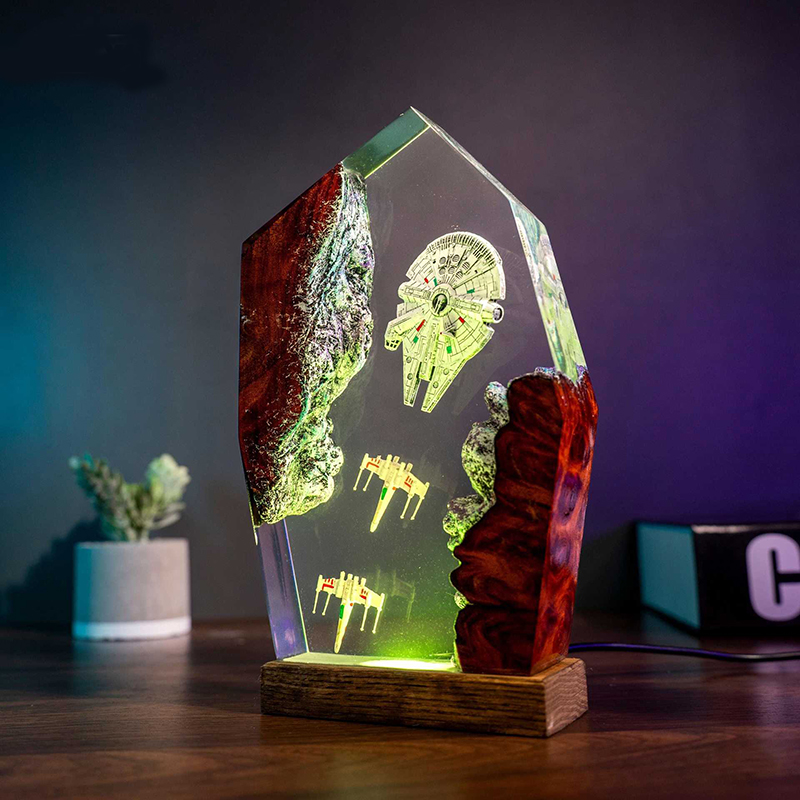 Table Resin Lamp Universe War  - đánh giá và giá Home Decor For Birthday