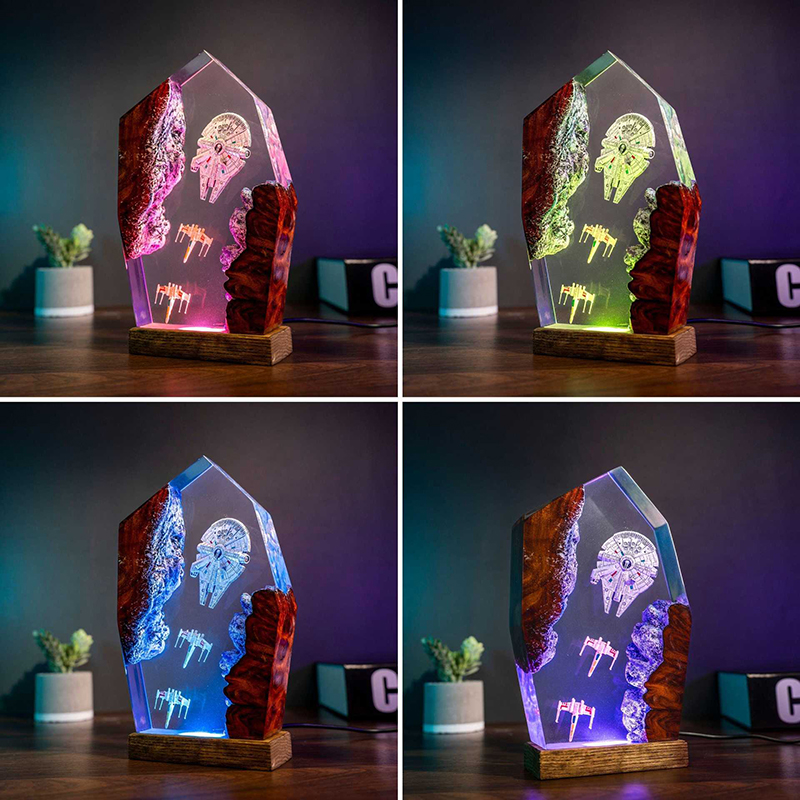 Table Resin Lamp Universe War  - đánh giá và giá Home Decor For Birthday