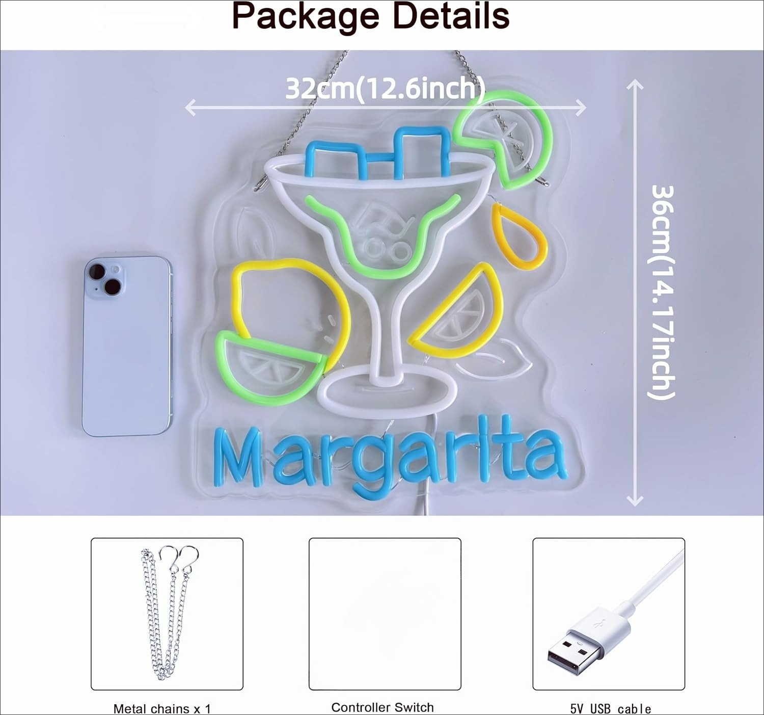 Margarita Neon Sign Wall Art D - đánh giá và giá Home Decor Lighting